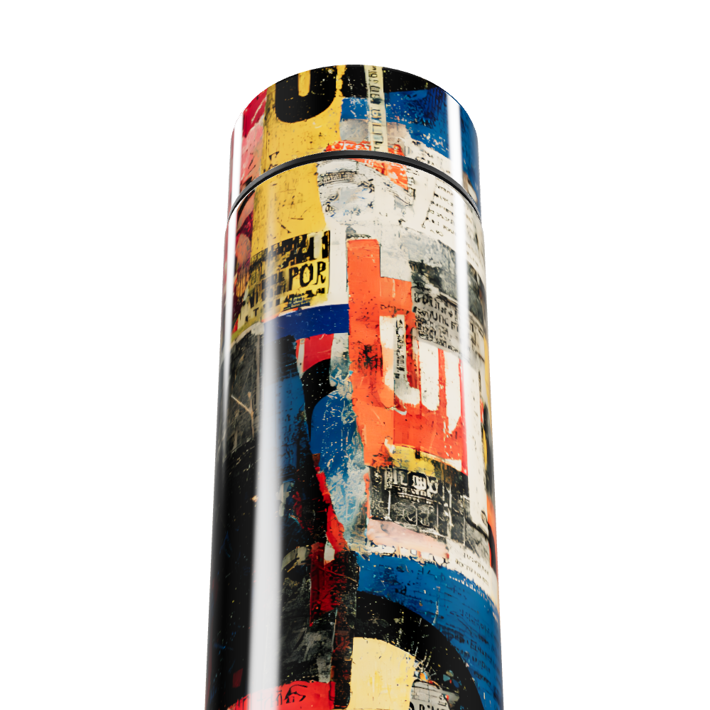 Garrafa Térmica Touch - Estampa Colorida