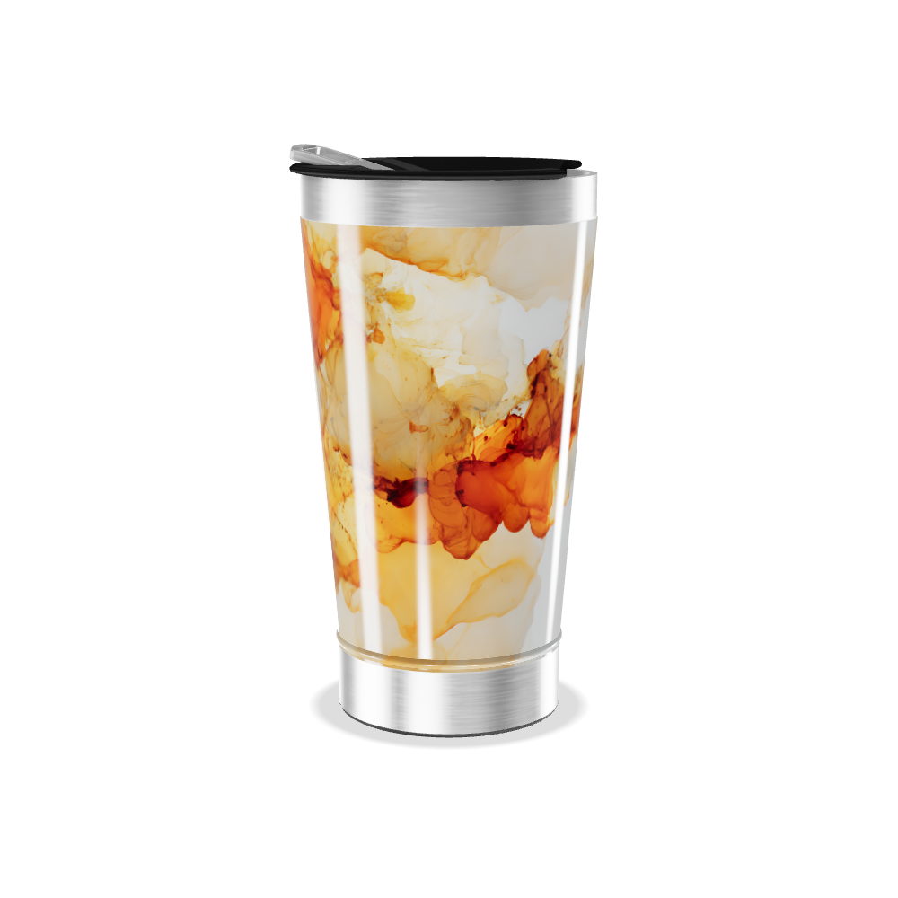 Copo Térmico - Estampa Abstrata Colorida