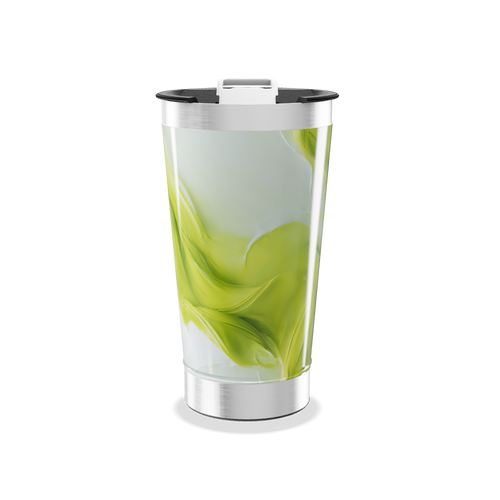 Copo Térmico - Verde Abstrato Inox