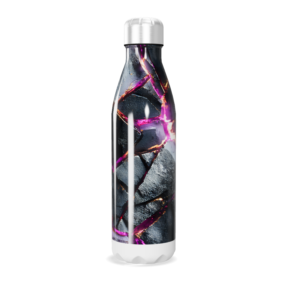 Garrafa Inox - Estampa Abstrata Colorida