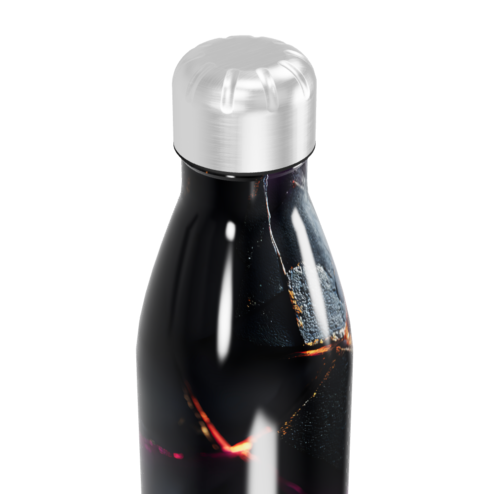Garrafa Inox - Estampa Abstrata Colorida
