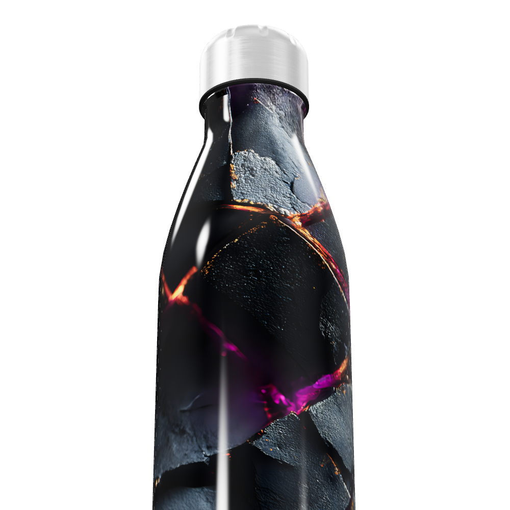 Garrafa Inox - Estampa Abstrata Colorida