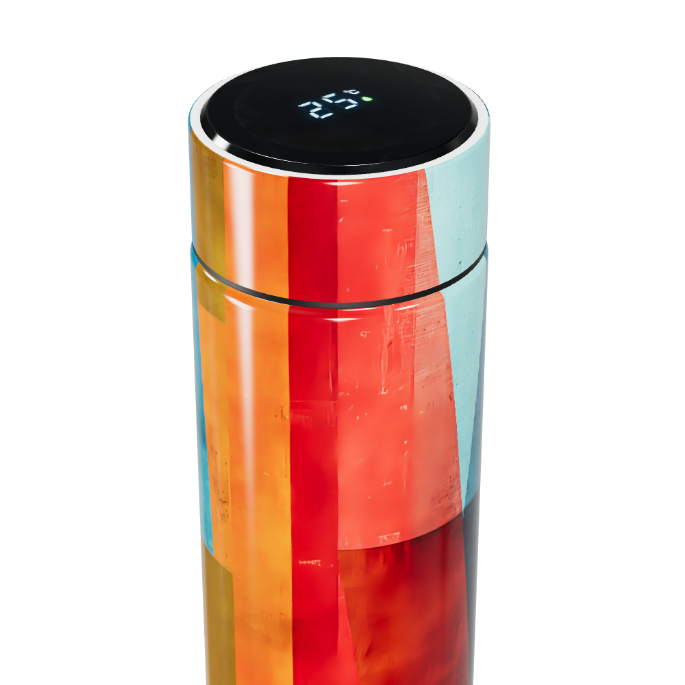 Garrafa Térmica Touch Estampada Multicolorida