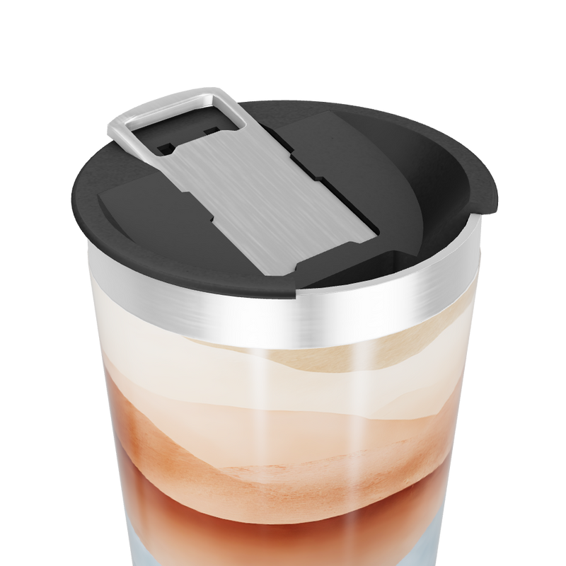 Copo Térmico - Estampa Ondas Coloridas