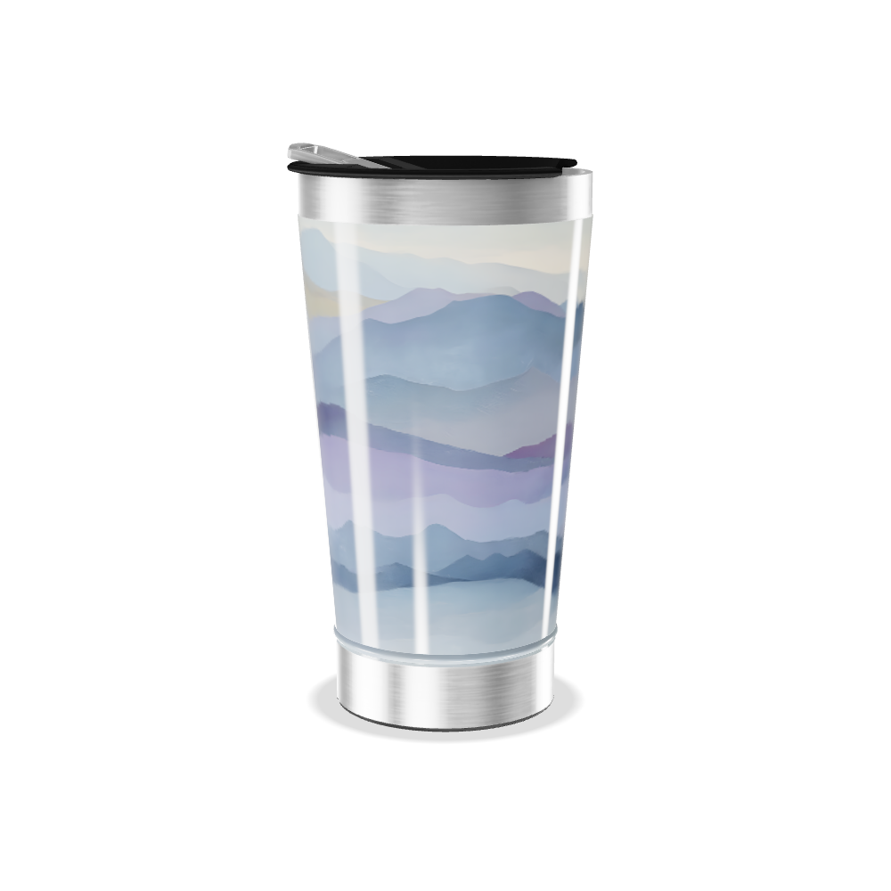 Copo Térmico - Estampa Montanhas Azul
