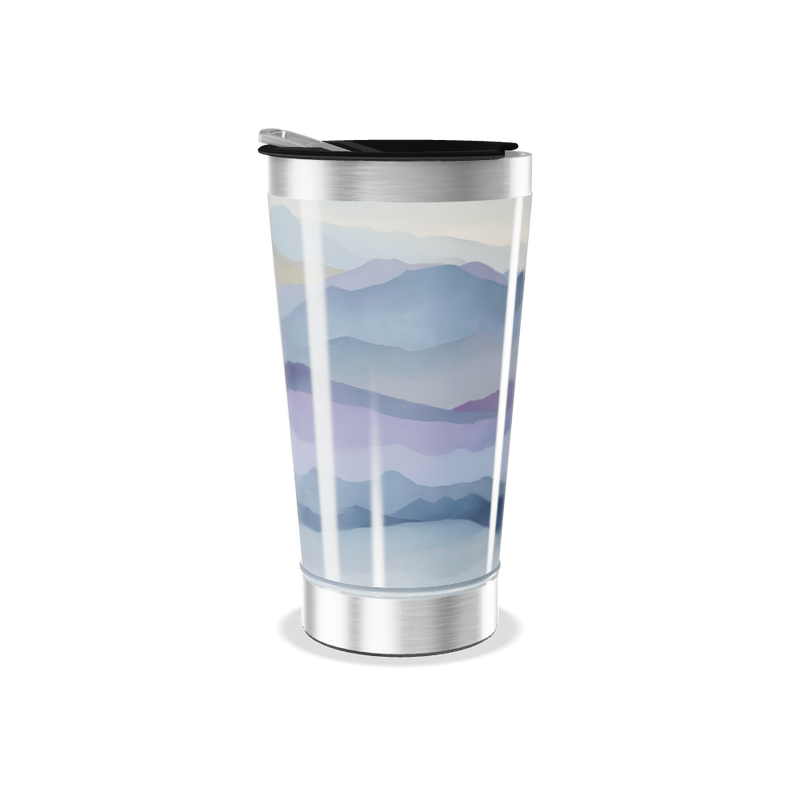 Copo Térmico - Estampa Montanhas Azul