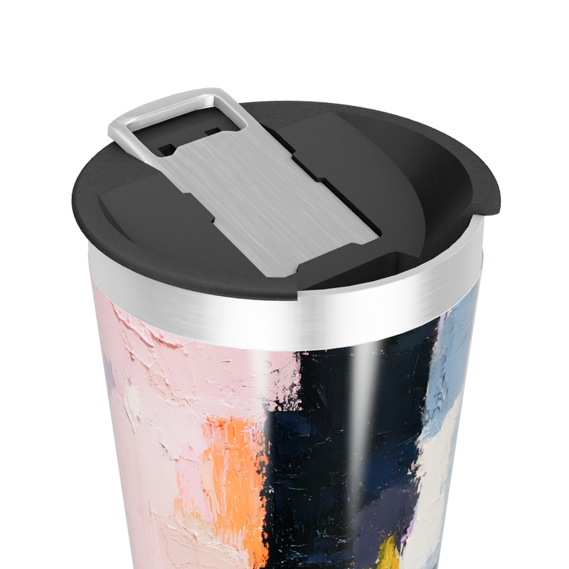 Copo Térmico - Estampa Abstrata Colorida