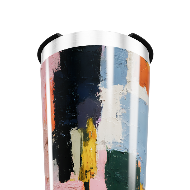 Copo Térmico - Estampa Abstrata Colorida
