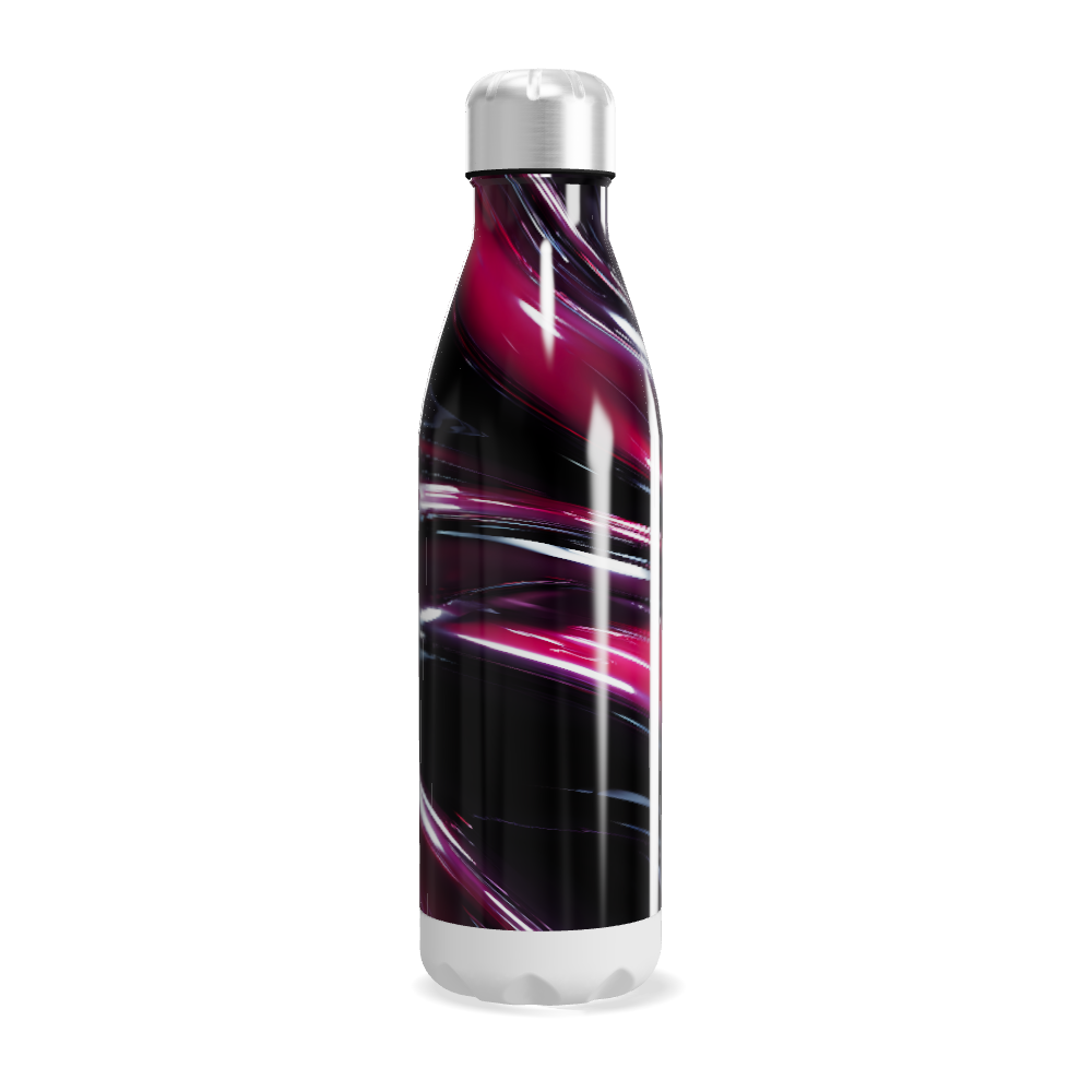 Garrafa Inox - Estampa Abstrata Rosa