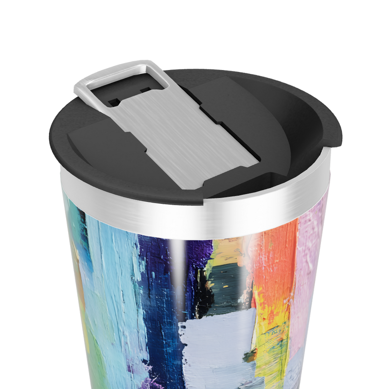 Copo Térmico - Estampa Abstrata Colorida