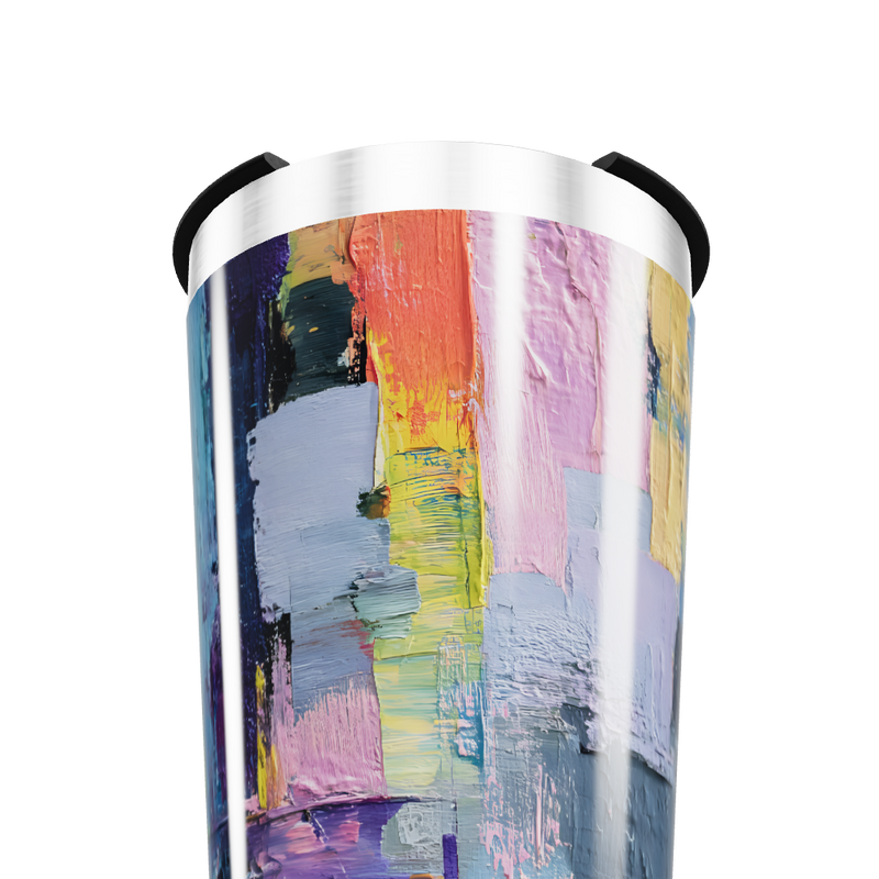 Copo Térmico - Estampa Abstrata Colorida