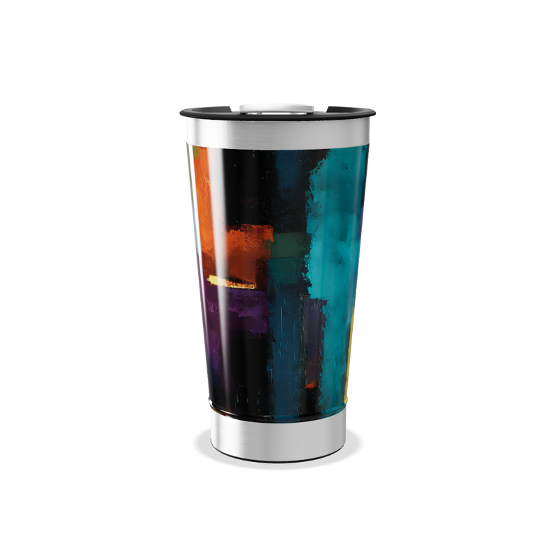 Copo Térmico - Estampa Colorida Abstrata