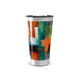 Copo Térmico - Estampa Abstrata Colorida