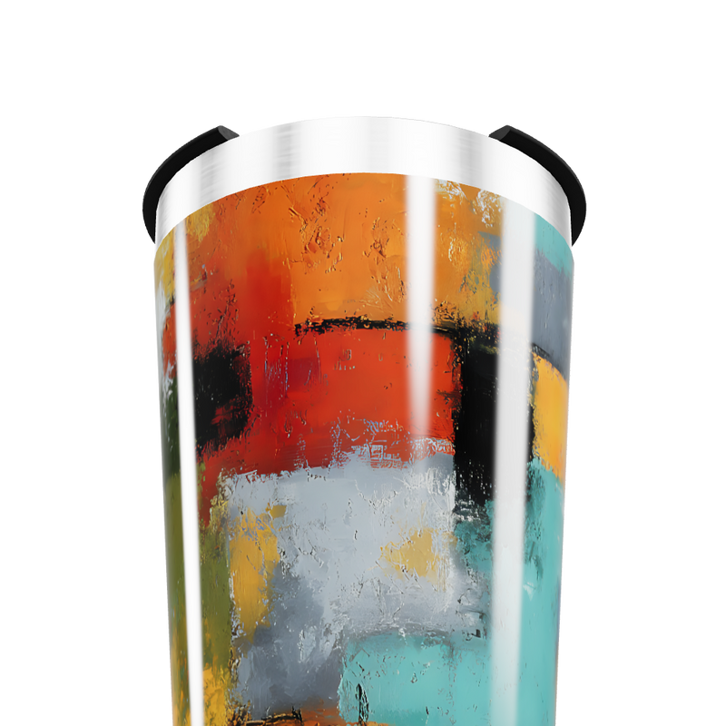 Copo Térmico - Estampa Abstrata Colorida