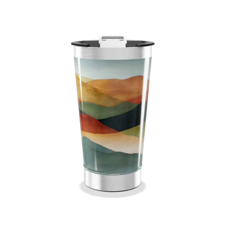 Copo Térmico - Estampa Montanhas Coloridas