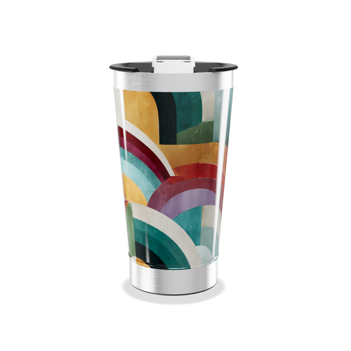 Copo Térmico - Arco-íris Metalizado