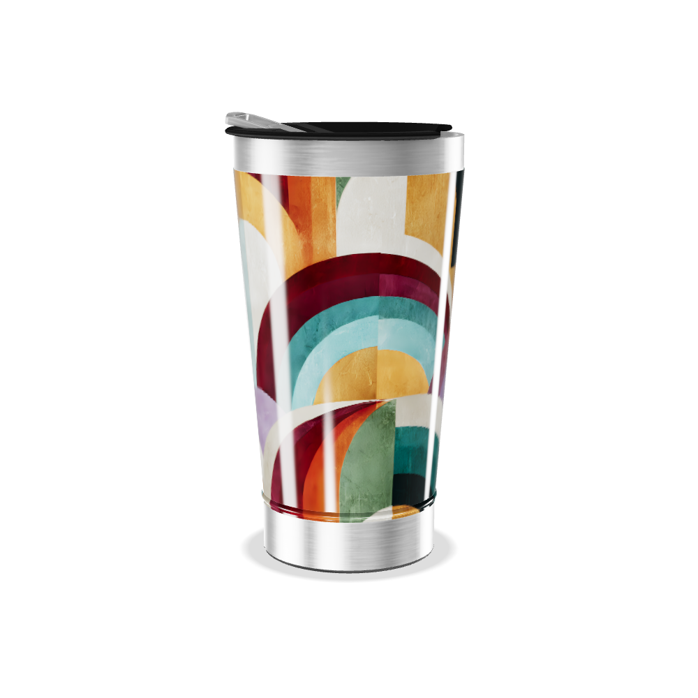 Copo Térmico - Arco-íris Metalizado