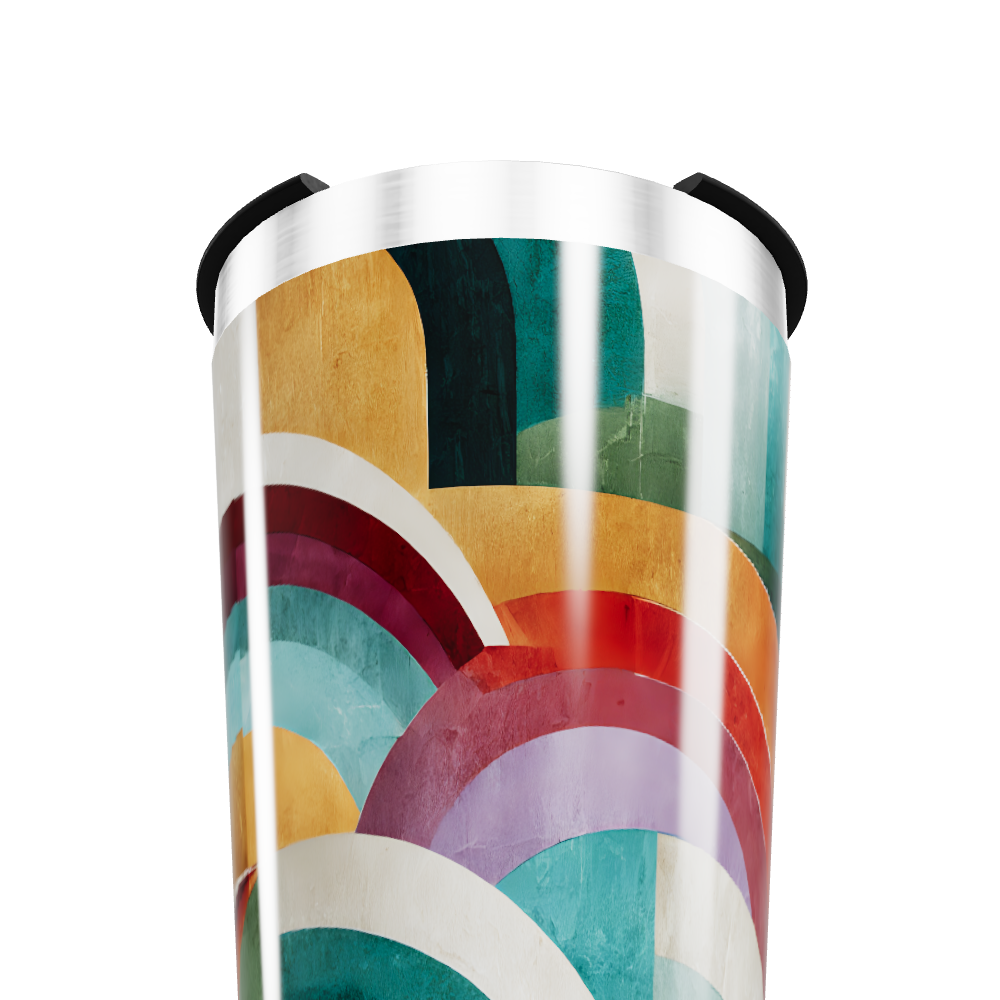Copo Térmico - Arco-íris Metalizado