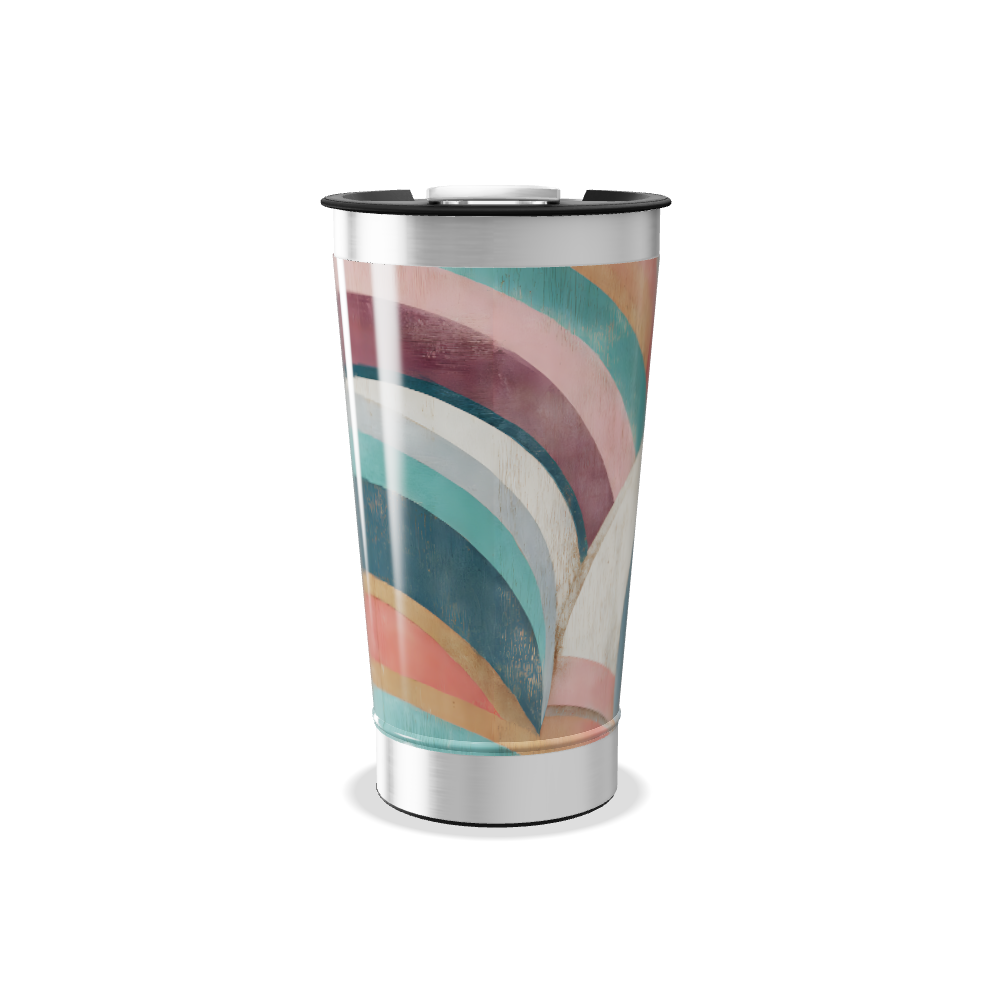 Copo Térmico - Estampa Colorida Vintage