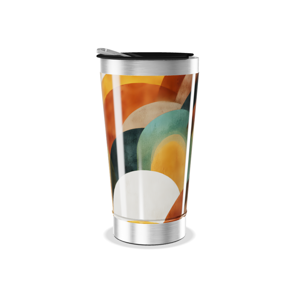 Copo Térmico - Estampa Geométrica Colorida