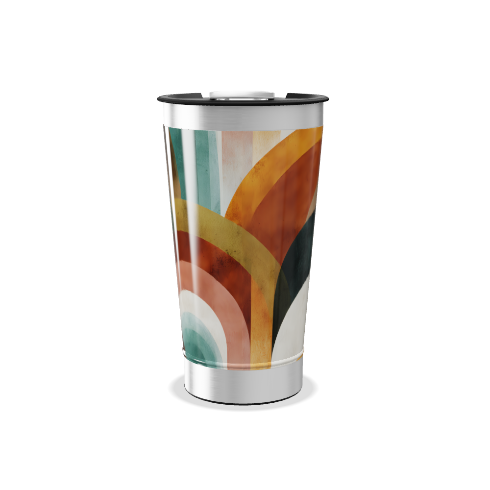Copo Térmico - Estampa Geométrica Colorida