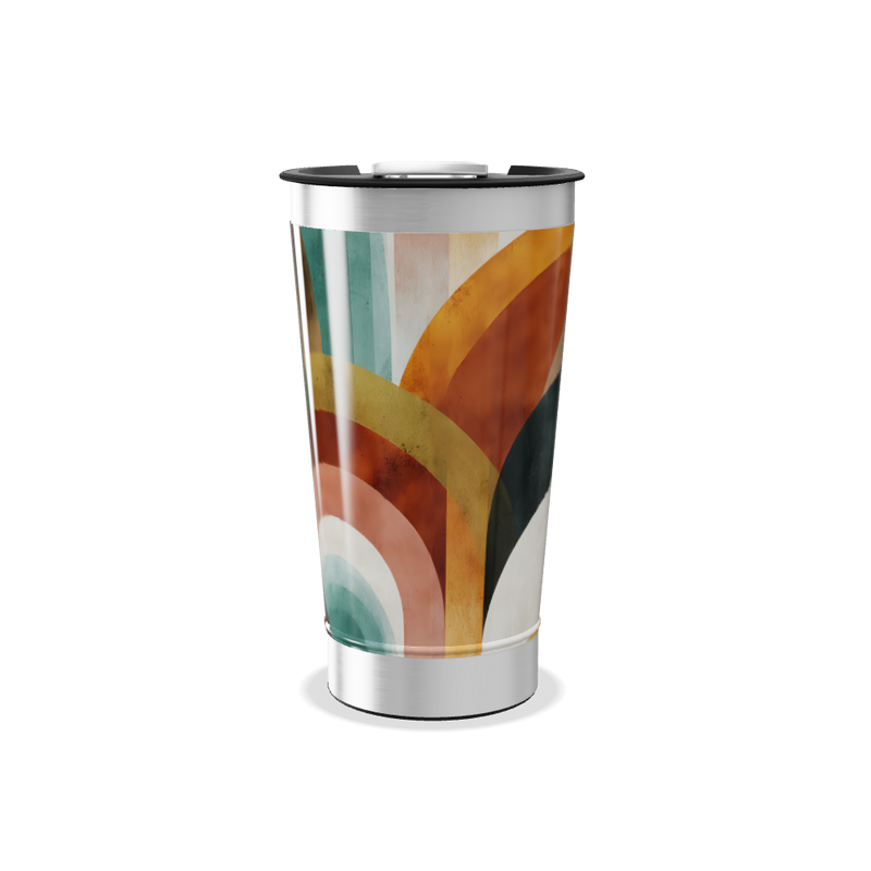 Copo Térmico - Estampa Geométrica Colorida