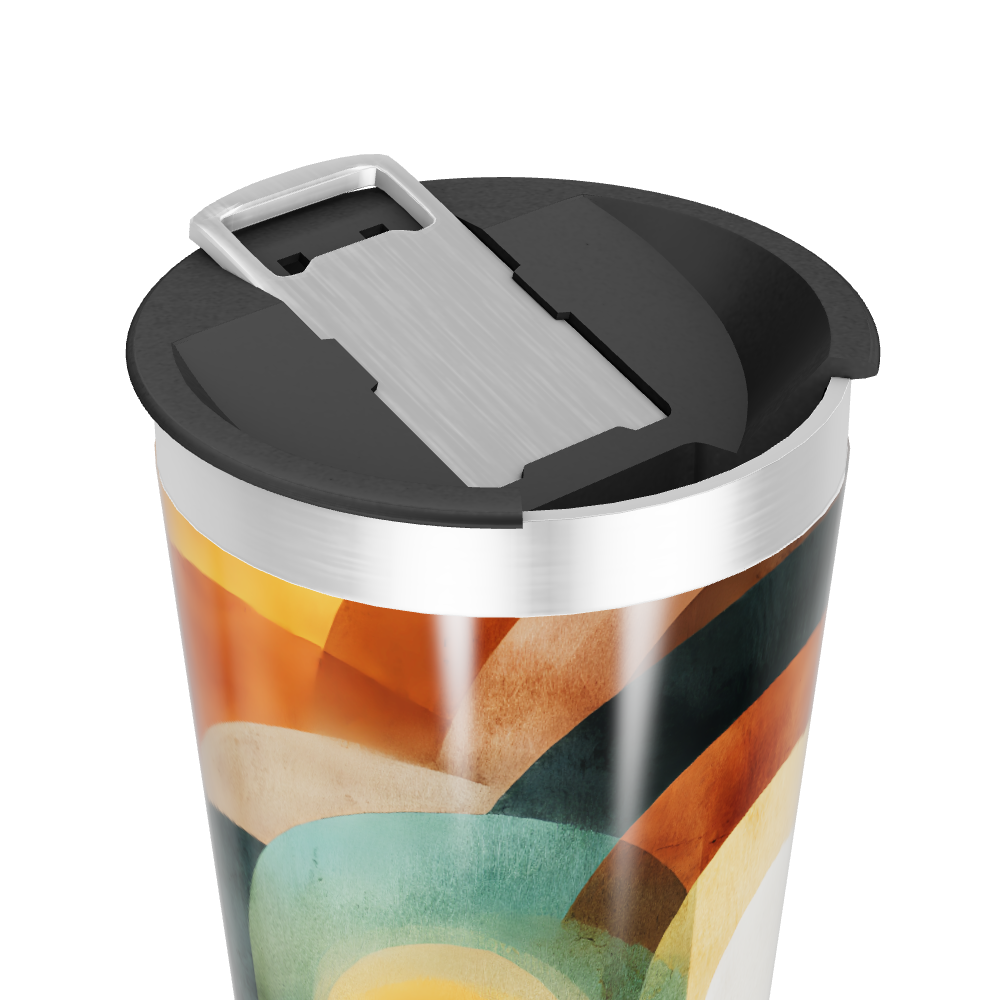 Copo Térmico - Estampa Geométrica Colorida