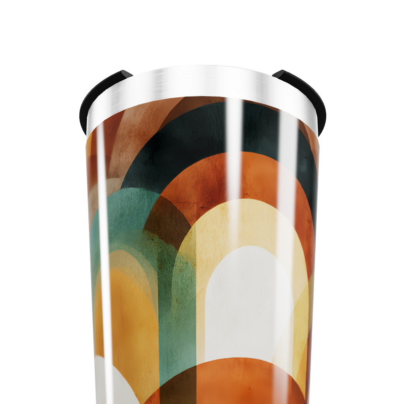 Copo Térmico - Estampa Geométrica Colorida