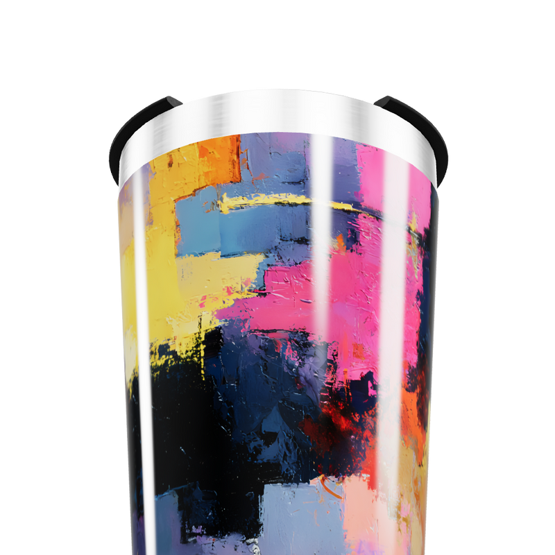 Copo Térmico - Estampa Abstrata Colorida