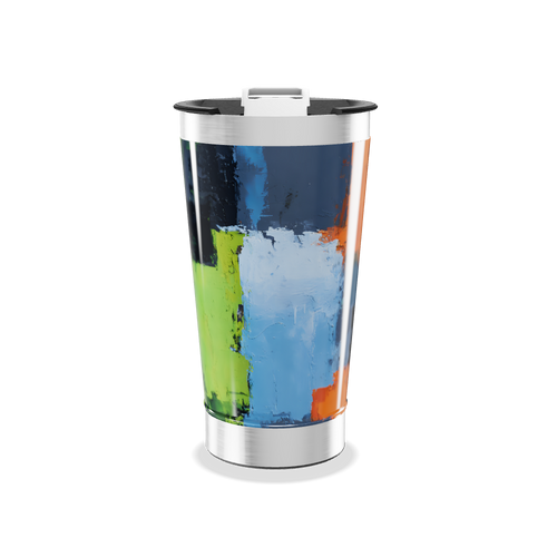 Copo Térmico - Estampa Colorida Abstrata