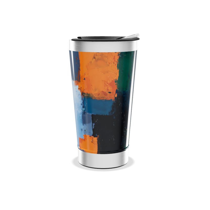 Copo Térmico - Estampa Colorida Abstrata