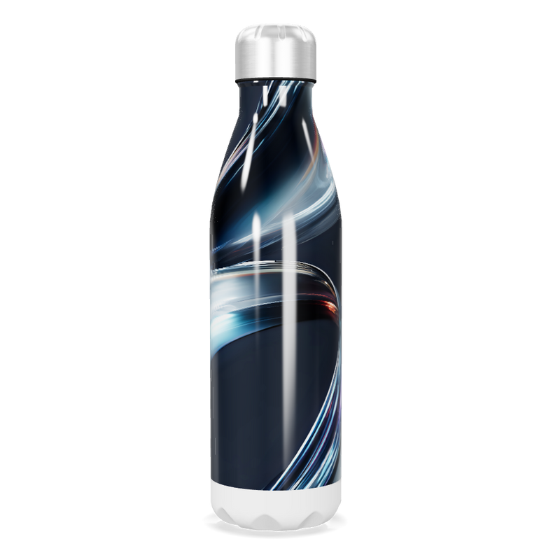 Garrafa Inox - Estampa Abstrata Azul