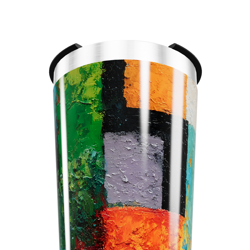 Copo Térmico - Estampa Colorida Abstrata