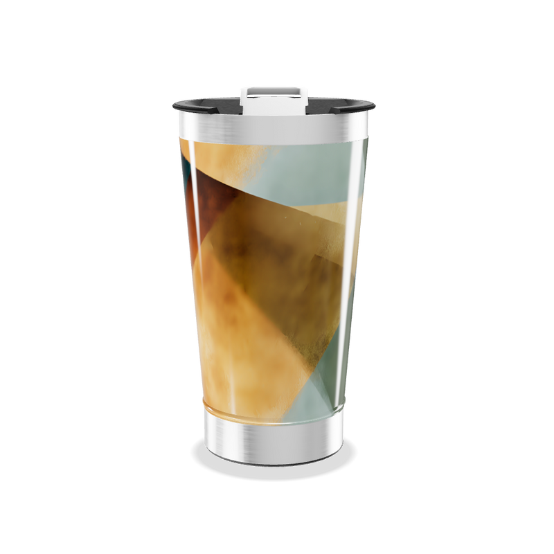 Copo Térmico - Aço Inox Estampa Abstrata