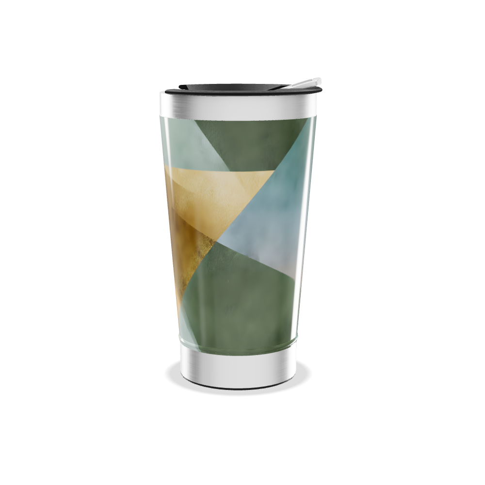 Copo Térmico - Aço Inox Estampa Abstrata