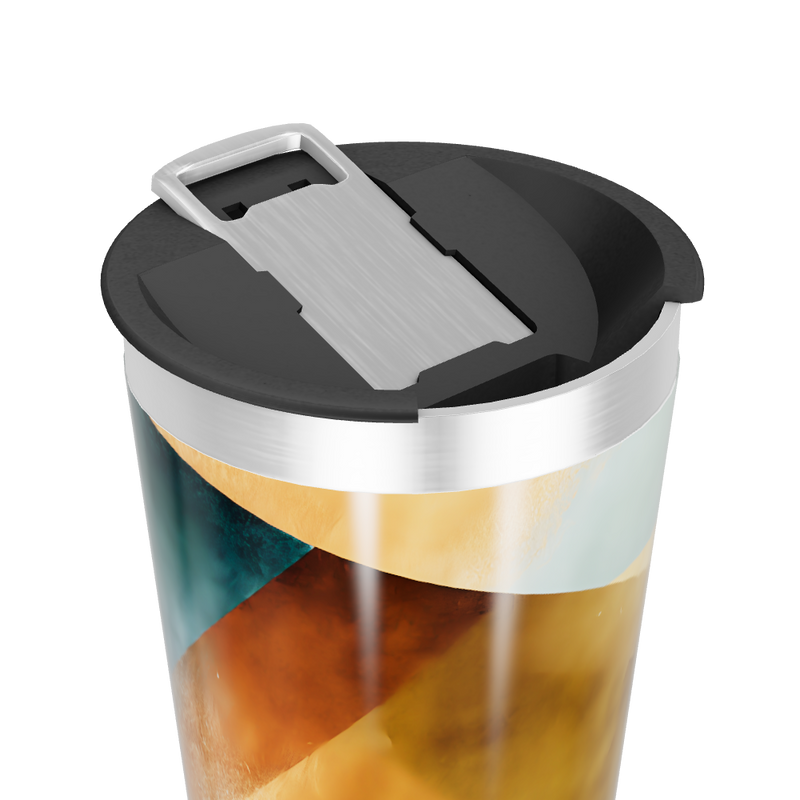 Copo Térmico - Aço Inox Estampa Abstrata