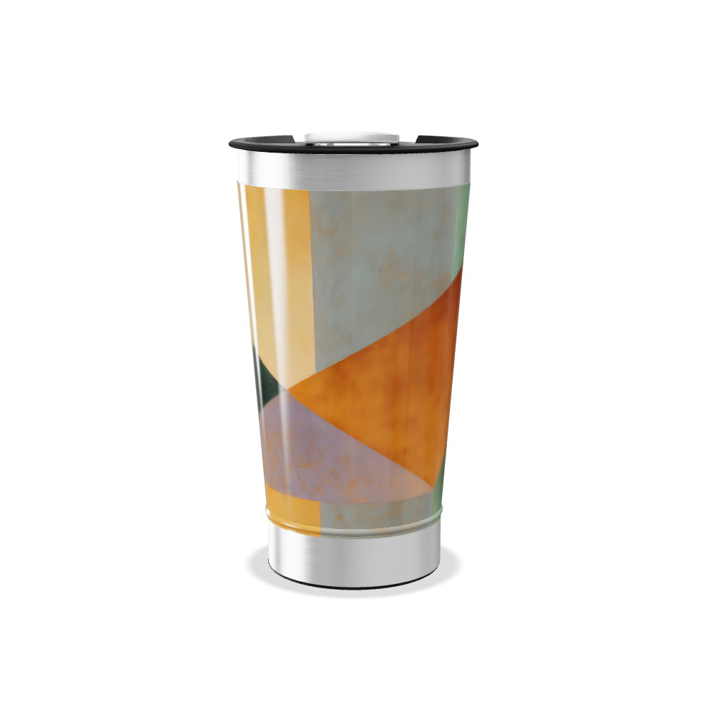 Copo Térmico - Estampa Laranja e Verde