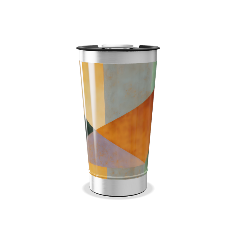 Copo Térmico - Estampa Laranja e Verde