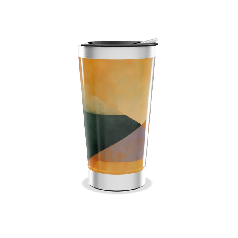 Copo Térmico - Estampa Laranja e Verde