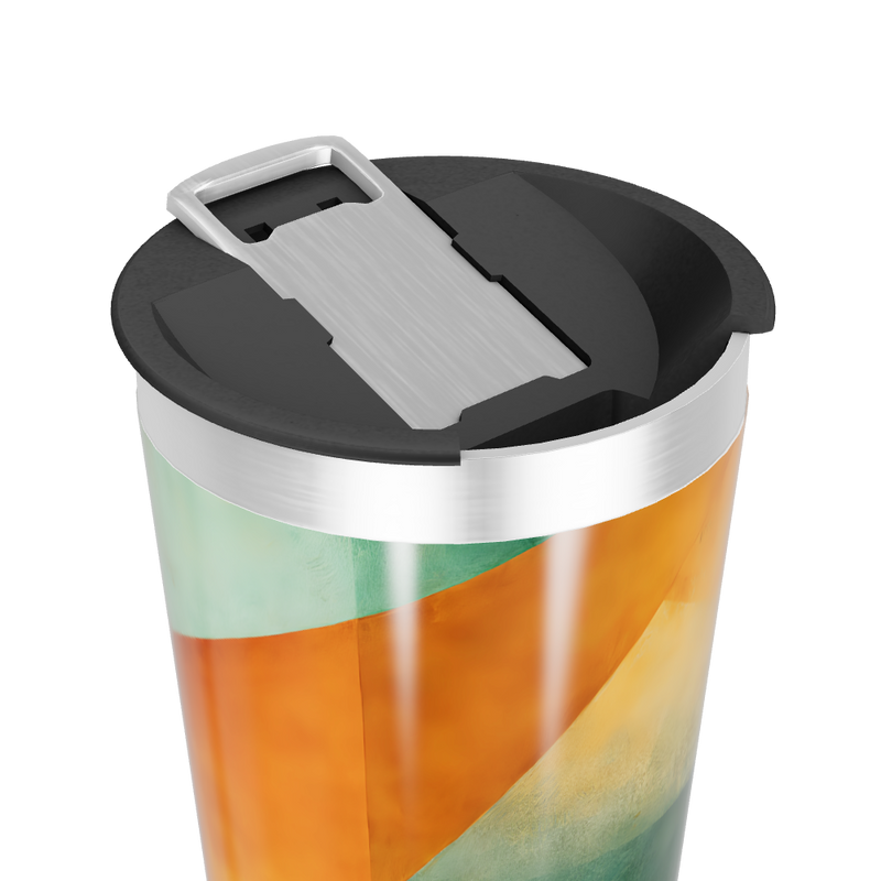 Copo Térmico - Estampa Laranja e Verde