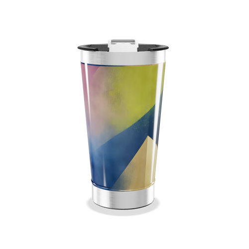 Copo Térmico - Arte Abstrata Colorida