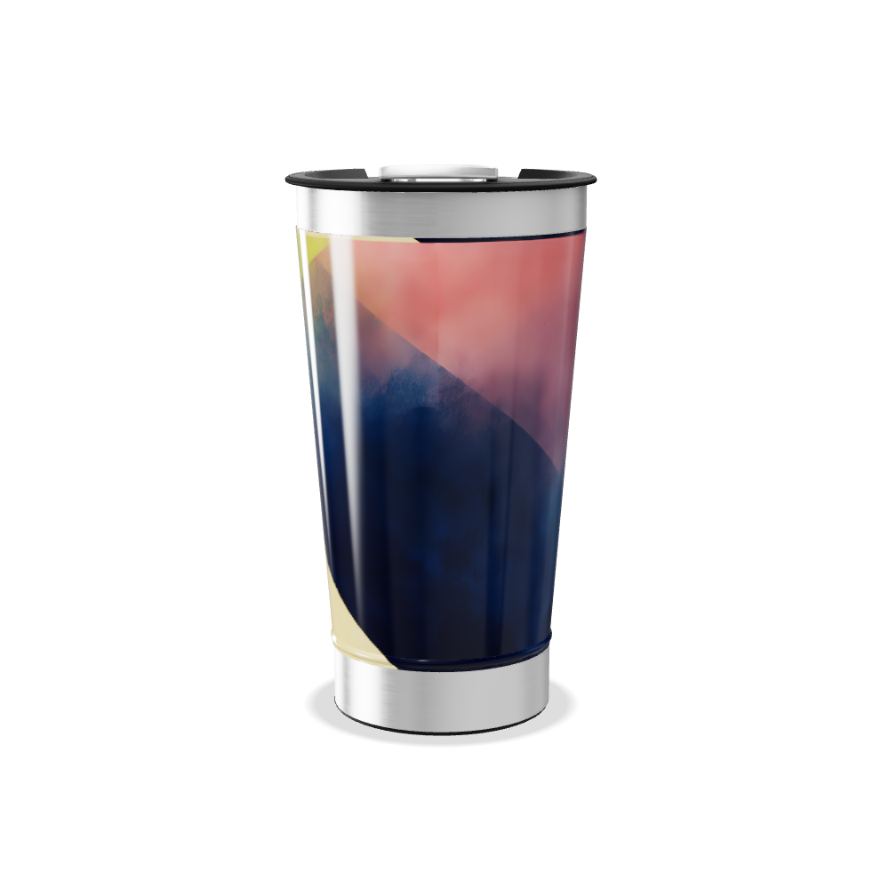 Copo Térmico - Arte Abstrata Colorida