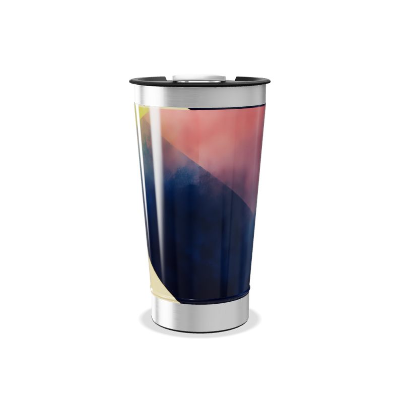 Copo Térmico - Arte Abstrata Colorida