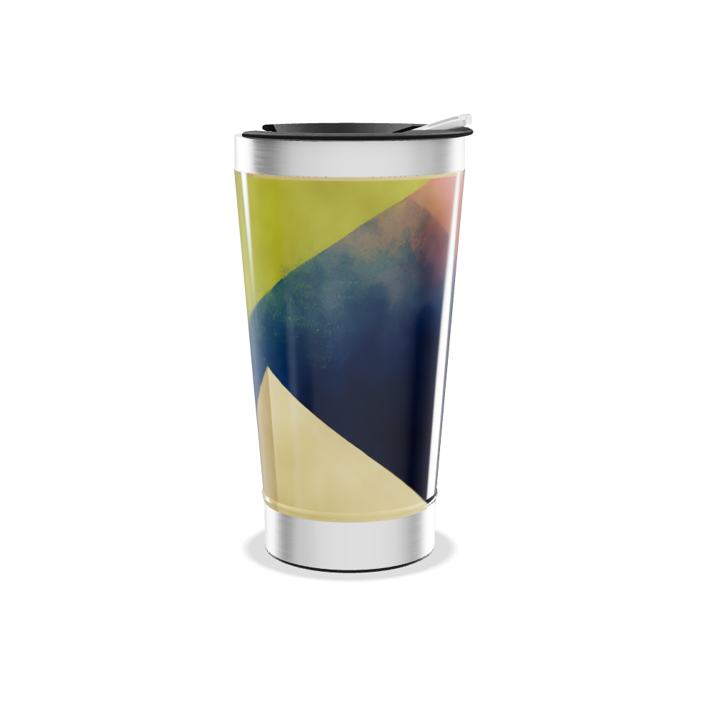 Copo Térmico - Arte Abstrata Colorida