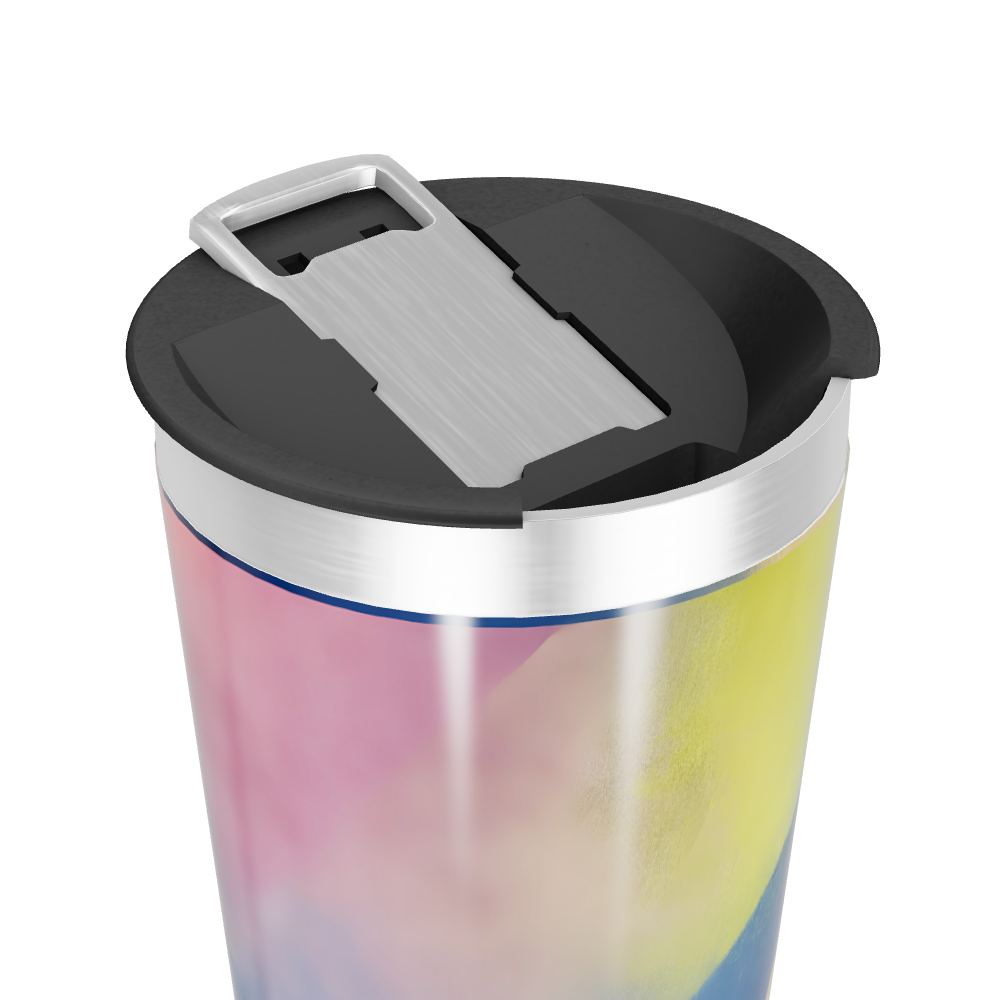 Copo Térmico - Arte Abstrata Colorida