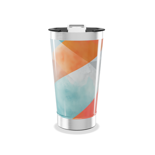Copo Térmico - Estampa Geométrica Colorida
