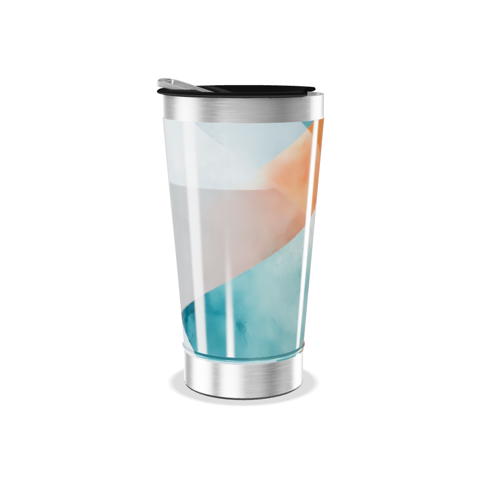 Copo Térmico - Estampa Geométrica Colorida