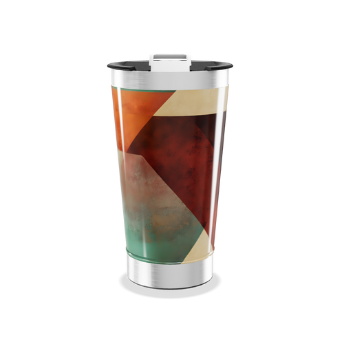 Copo Térmico - Estampa Geométrica Colorida