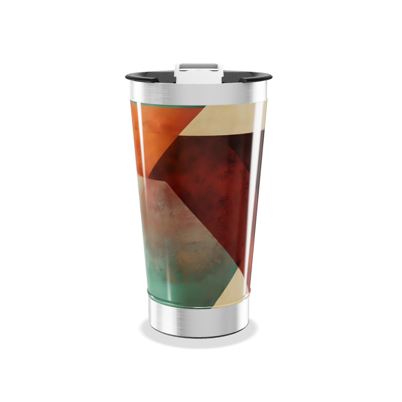 Copo Térmico - Estampa Geométrica Colorida