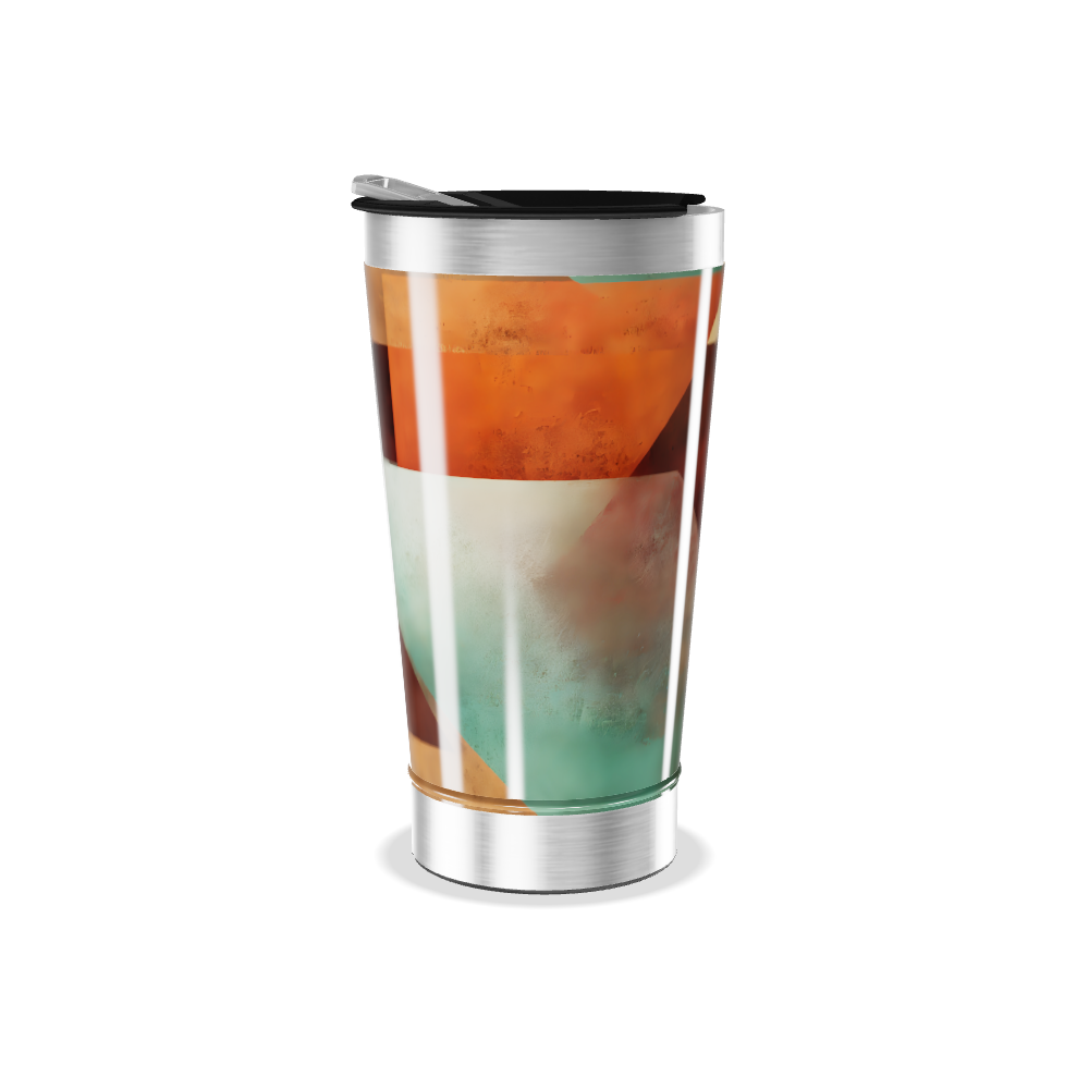 Copo Térmico - Estampa Geométrica Colorida